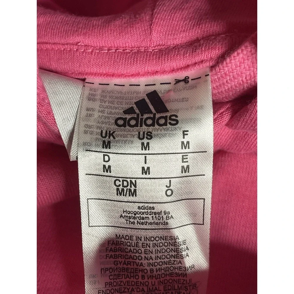 Mens Adidas Fleece Pink/black Hoodie &‎ Sweat Shorts Top Size M Bottom Size L